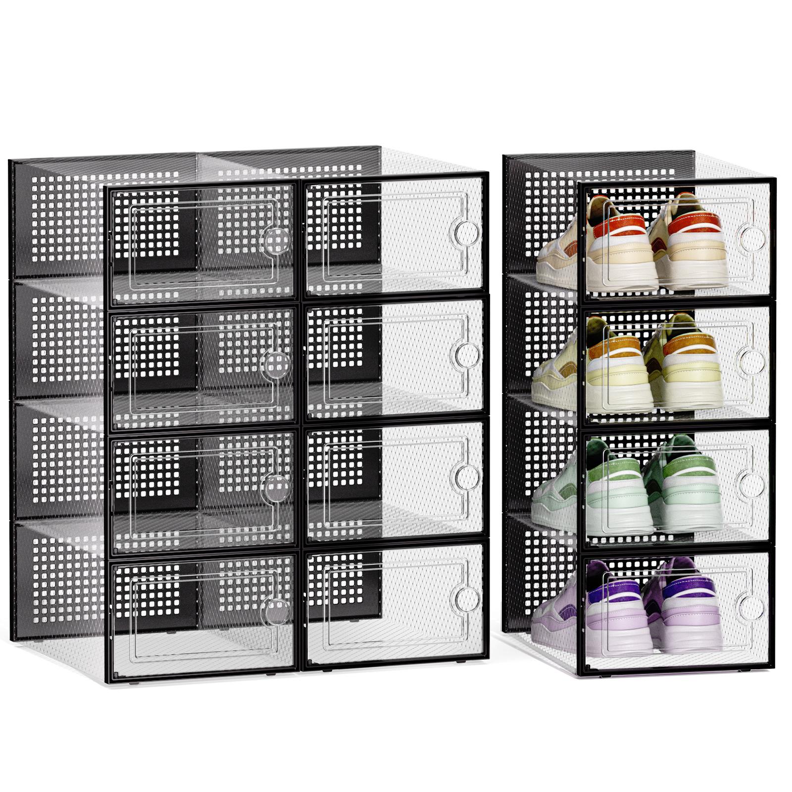 Shoe Box Display - 12/24 Peças Caixas de Sapatos Transparentes