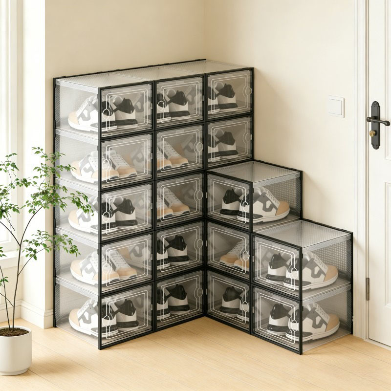 Shoe Box Display - Caixa de armazenamento transparente para sapatos,
