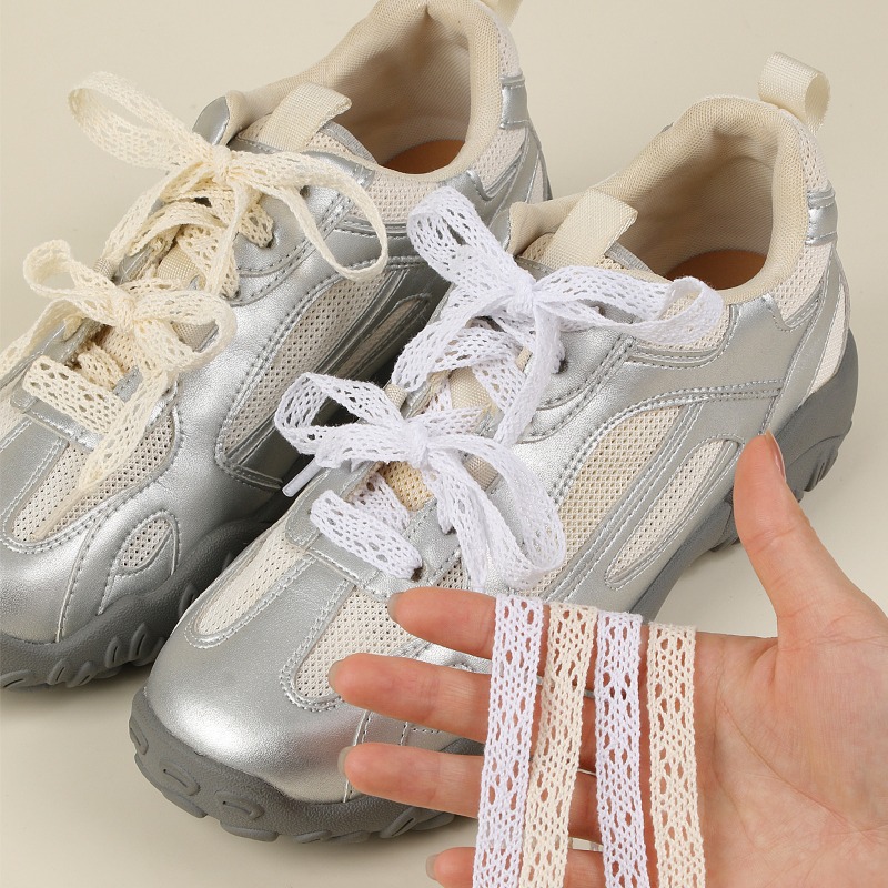 Cadarços de Renda Vazados Bran - Lace Replacement Flat avaliação e preço
