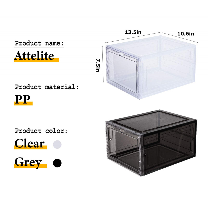 Organizador de sapatos de plás - Shoe Box Display avaliação e preço
