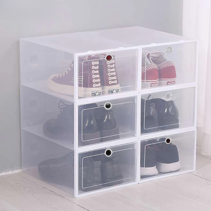6 Caixas Organizadoras Transpa - Shoe Box Display avaliação e preço