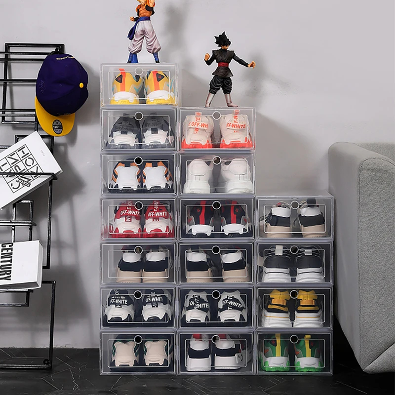 6 Caixas Organizadoras Transpa - Shoe Box Display avaliação e preço