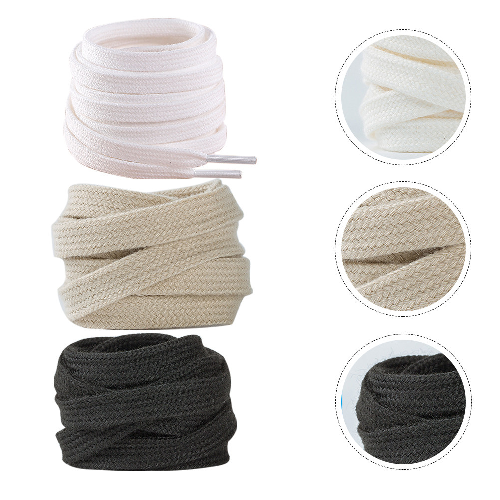3 Pares de Cadarços Lisos de C - Lace Replacement Flat avaliação e preço