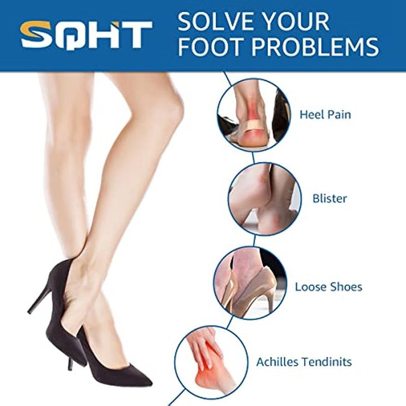 Silicone Gel Heel Adesivos par - Heel Liner Grip avaliação e preço